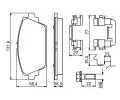 BOSCH Sada brzdovch destiek BO 0986494629, 0 986 494 629