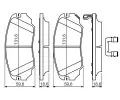 BOSCH Sada brzdovch destiek BO 0986494632, 0 986 494 632