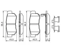 BOSCH Sada brzdovch destiek BO 0986494635, 0 986 494 635