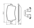 BOSCH Sada brzdovch destiek BO 0986494637, 0 986 494 637