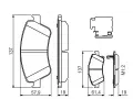 BOSCH Sada brzdovch destiek BO 0986494638, 0 986 494 638