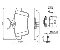BOSCH Sada brzdovch destiek BO 0986494640, 0 986 494 640