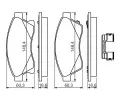 BOSCH Sada brzdovch destiek BO 0986494644, 0 986 494 644