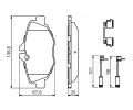 BOSCH Sada brzdovch destiek BO 0986494647, 0 986 494 647