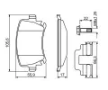 BOSCH Sada brzdovch destiek BO 0986494649, 0 986 494 649