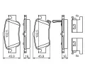 BOSCH Sada brzdovch destiek BO 0986494651, 0 986 494 651