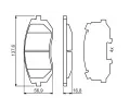 BOSCH Sada brzdovch destiek BO 0986494653, 0 986 494 653