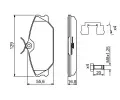 BOSCH Sada brzdovch destiek BO 0986494656, 0 986 494 656