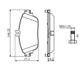 BOSCH Sada brzdovch destiek BO 0986494662, 0 986 494 662