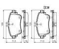 BOSCH Sada brzdovch destiek BO 0986494663, 0 986 494 663