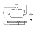 BOSCH Sada brzdovch destiek BO 0986494664, 0 986 494 664