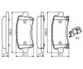 BOSCH Sada brzdovch destiek BO 0986494668, 0 986 494 668