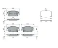 BOSCH Sada brzdovch destiek ‐ BO 0986494671