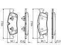 BOSCH Sada brzdovch destiek BO 0986494672, 0 986 494 672