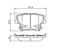 BOSCH Sada brzdovch destiek BO 0986494678, 0 986 494 678