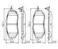 BOSCH Sada brzdovch destiek BO 0986494679, 0 986 494 679