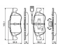 BOSCH Sada brzdovch destiek BO 0986494680, 0 986 494 680