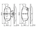 BOSCH Sada brzdovch destiek BO 0986494687, 0 986 494 687