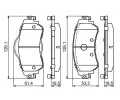 BOSCH Sada brzdovch destiek BO 0986494690, 0 986 494 690