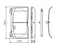 BOSCH Sada brzdovch destiek BO 0986494694, 0 986 494 694