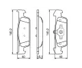 BOSCH Sada brzdovch destiek BO 0986494697, 0 986 494 697