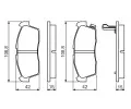 BOSCH Sada brzdovch destiek BO 0986494700, 0 986 494 700