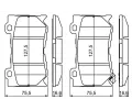 BOSCH Sada brzdovch destiek BO 0986494707, 0 986 494 707