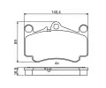 BOSCH Sada brzdovch destiek BO 0986494710, 0 986 494 710