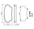 BOSCH Sada brzdovch destiek BO 0986494711, 0 986 494 711