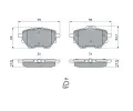 BOSCH Sada brzdovch destiek BO 0986494716, 0 986 494 716
