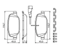 BOSCH Sada brzdovch destiek BO 0986494717, 0 986 494 717