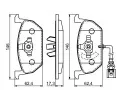 BOSCH Sada brzdovch destiek BO 0986494721, 0 986 494 721