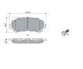 BOSCH Sada brzdovch destiek BO 0986494722, 0 986 494 722