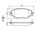 BOSCH Sada brzdovch destiek ‐ BO 0986494724