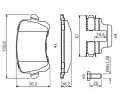 BOSCH Sada brzdovch destiek BO 0986494731, 0 986 494 731