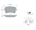 BOSCH Sada brzdovch destiek BO 0986494733, 0 986 494 733