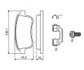 BOSCH Sada brzdovch destiek BO 0986494735, 0 986 494 735