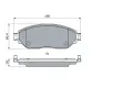 BOSCH Sada brzdovch destiek BO 0986494741, 0 986 494 741
