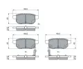 BOSCH Sada brzdovch destiek BO 0986494748, 0 986 494 748