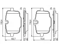BOSCH Sada brzdovch destiek BO 0986494759, 0 986 494 759