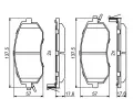 BOSCH Sada brzdovch destiek BO 0986494761, 0 986 494 761