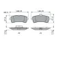 BOSCH Sada brzdovch destiek BO 0986494763, 0 986 494 763
