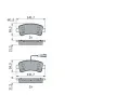 BOSCH Sada brzdovch destiek BO 0986494765, 0 986 494 765