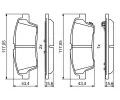 BOSCH Sada brzdovch destiek BO 0986494766, 0 986 494 766