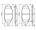 BOSCH Sada brzdovch destiek BO 0986494767, 0 986 494 767