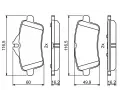 BOSCH Sada brzdovch destiek BO 0986494771, 0 986 494 771