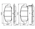 BOSCH Sada brzdovch destiek BO 0986494773, 0 986 494 773
