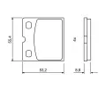 BOSCH Sada brzdovch destiek BO 0986494775, 0 986 494 775