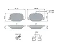BOSCH Sada brzdovch destiek BO 0986494776, 0 986 494 776