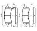 BOSCH Sada brzdovch destiek BO 0986494778, 0 986 494 778
